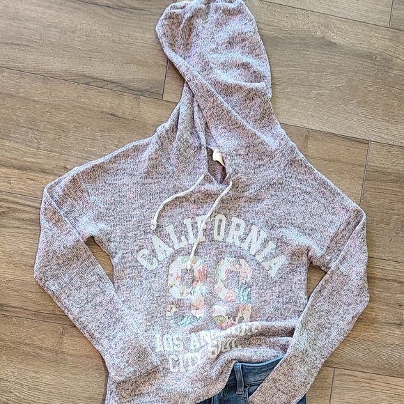 Gently Worn - HONEYDROP - Comfy Lilac & Plum knit hoodie - Size Med, fits Small - Picture 1 of 4